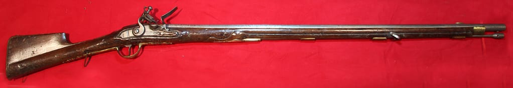 Prussian Model 1740 'Potzdam Magaz' flintlock musket from my personal collection. Marked 'FR' (Fredericus Rex) on the escutcheon plate. A Prussian soldier may have well carried this musket at Leuthen.