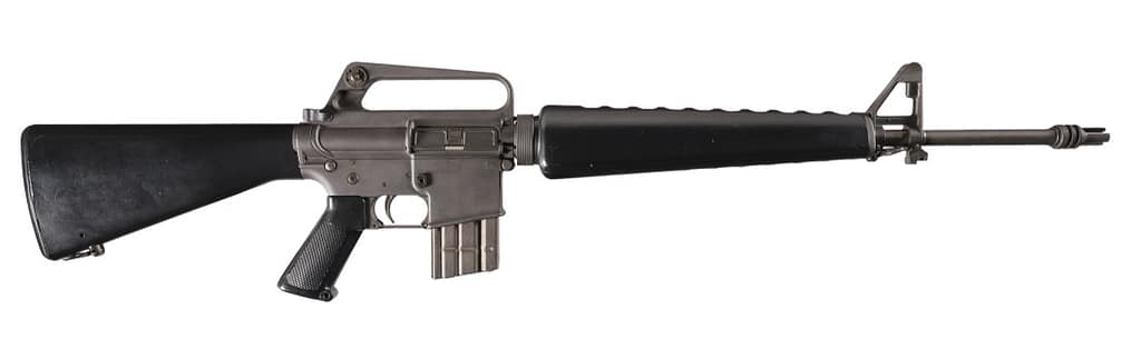 Colt Armalite AR-15 Assault Rifle, adopted by teh US military as the M-16. Image Rock Island Auction