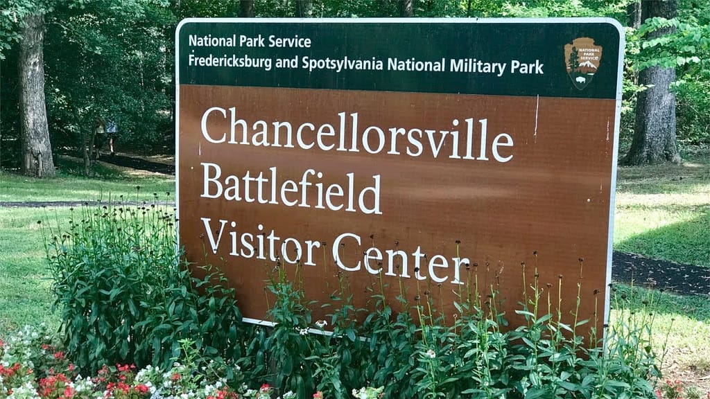 Entrance to the Chancellorsville Battlefiedl Park