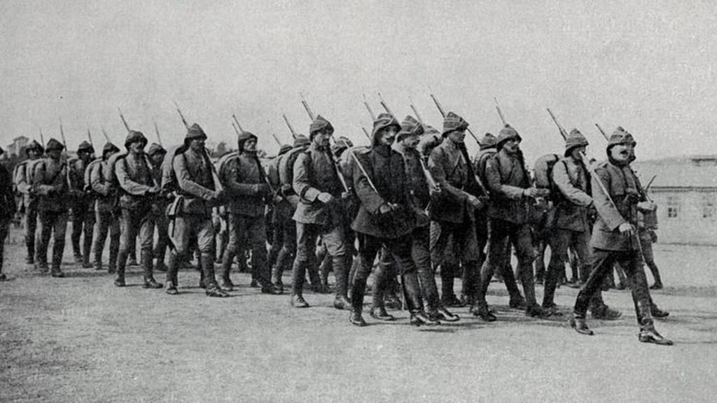 Ottoman soldiers in Arabia. Tough and hardy but always underresourced