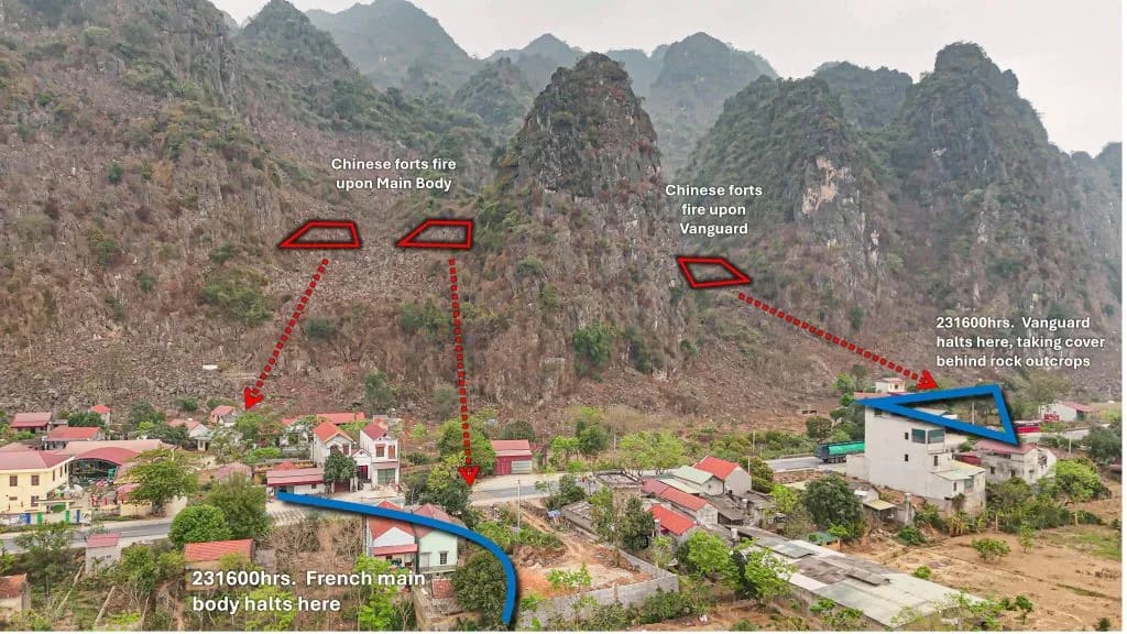 Micro-terrain. Bắc Lệ Ambush site, Tonkin. The Chinese forces were entrenched on dominant terrain when the fighting was initiated.