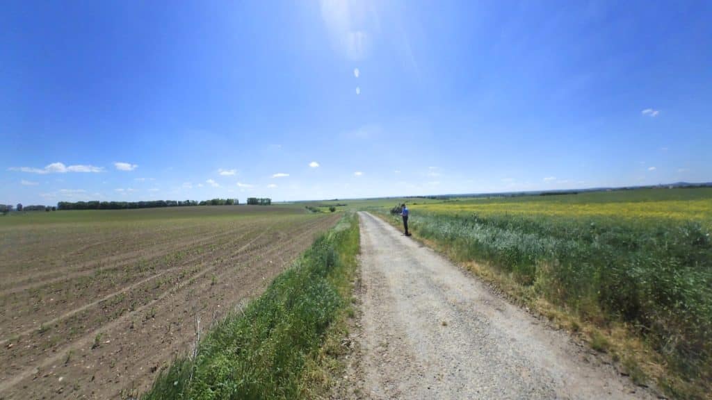 Micro-terrain: Chotusitz battlefield. The undulations here are barely perceptible, but Frederick used them to hide his 10,000 fresh troops for the counterattack.