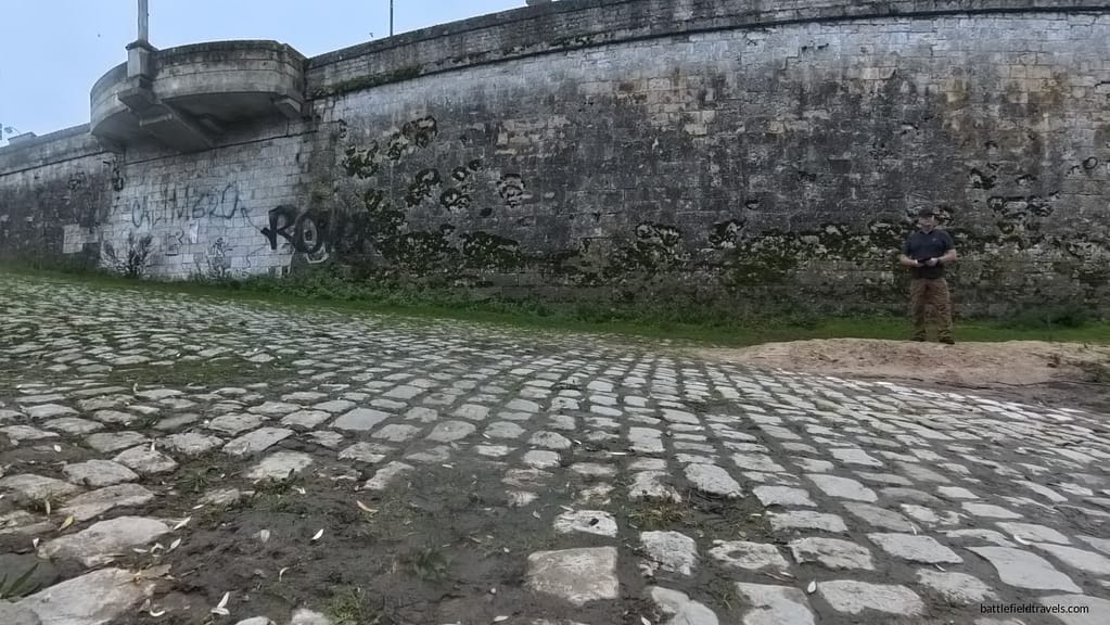 The site of the old Tourelles fort. The fort was constructed over the river with a drawbridge connecting it to the bank.