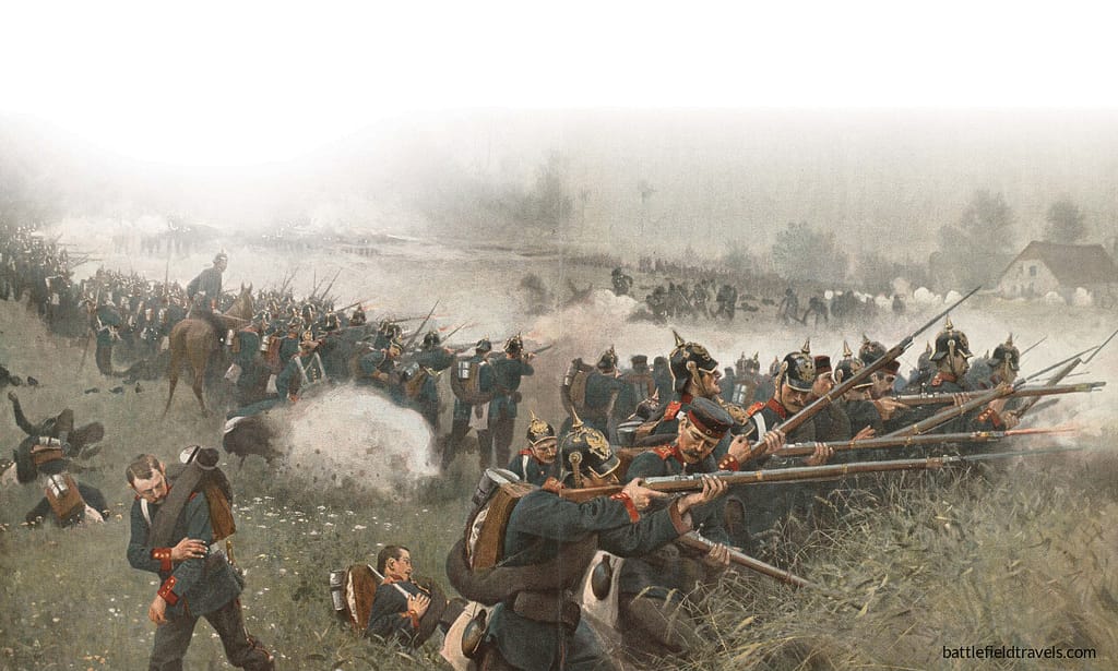 Die Schlacht Bei Konniggratz, 3rd June 1866 by Carl Rochling