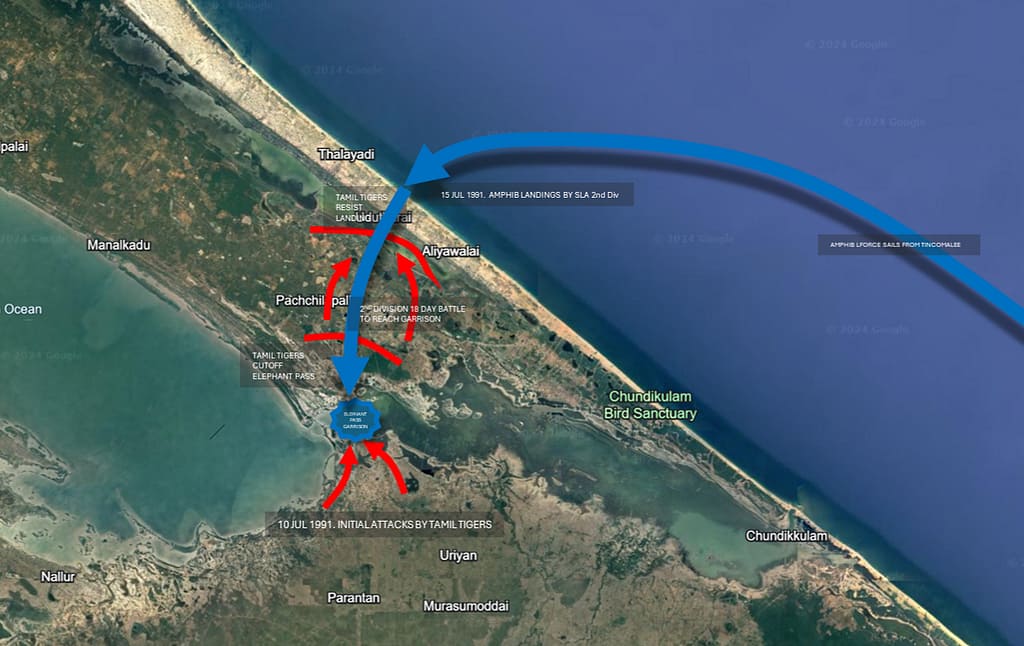 1st Battle of Elephant Pass, 10 July - 9 August 1991