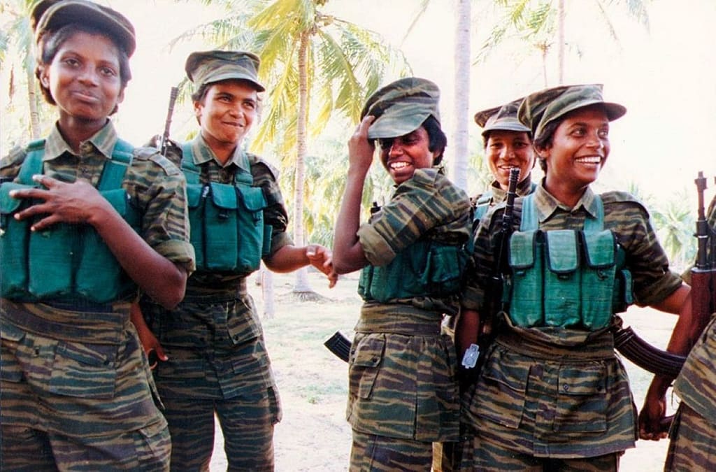 Female fighting cadres (Women’s Front of Tamil Eelam)
