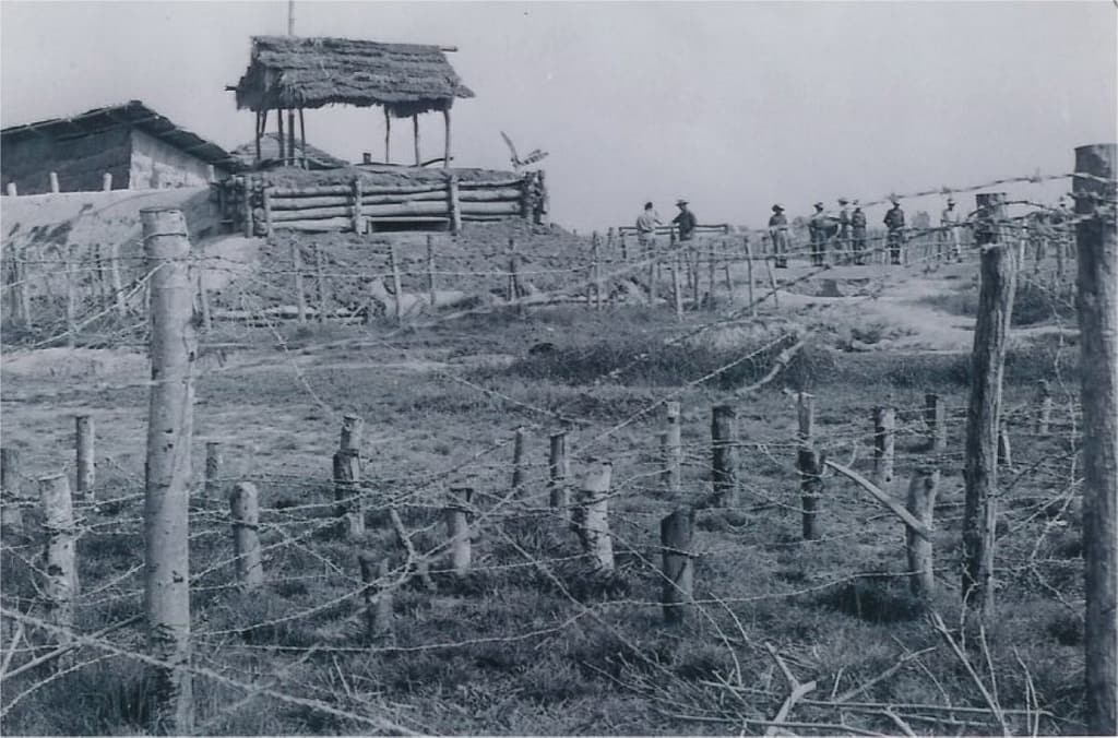 Outer defences of Dong Khe. In October 1950 it was held by 5th and 6th Companies of 2nd Battalion, 3rd Foreign Legion Infantry Regiment (II/3rd REI)