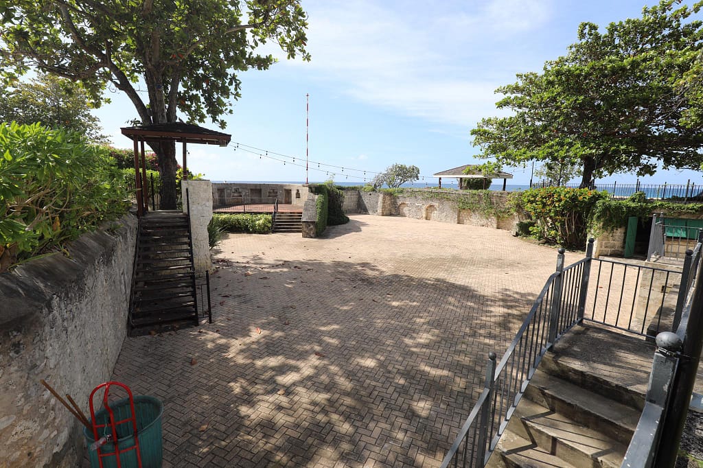 Portions of the old Needham's Fort incorporated into the Barbados Hilton Hotel.