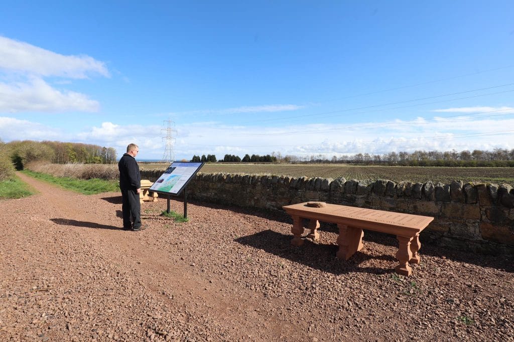 Micro-terrain: Prestonpans battlefield, view from the final British position. The Jacobites charged from the woods visible in the background.