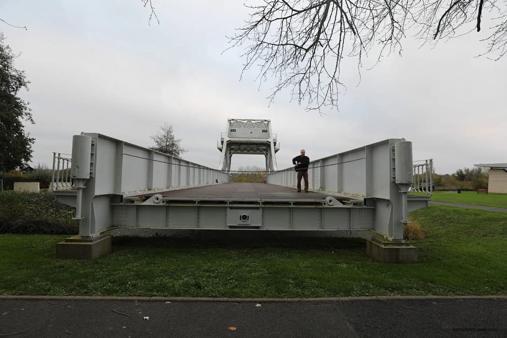 The original wartime Pegasus Bridge, now preserved at the museum