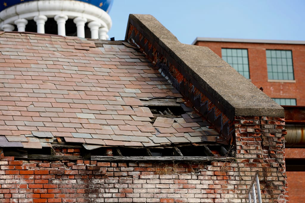 Some parts of the building are well preserved, some are deteriorating