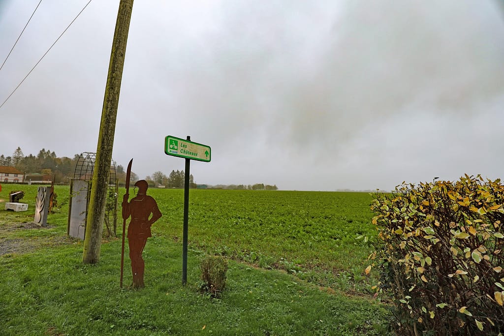Agincourt Battlefield on Rue Henry V. Most of the fighting happened in this area.