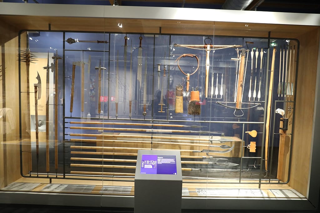 Azincourt Museum Weapons of the early 15th century