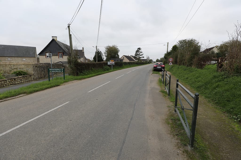 Band of Brothers. Lieutenant Richard Winters, Easy Company, 2-506 PIR landed around this spot in the early hours of June 6, 1944.