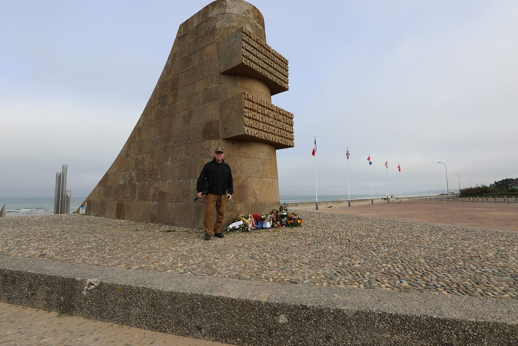 French D-Day monument, Le Moulins, DOG RED Sector