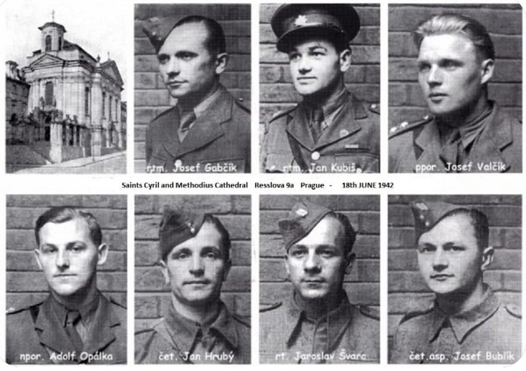 Members of the Czechoslovak Resistance who planned and conducted the assassination. All were killed in a final siege in Saint Cyril and Methodius Church.
