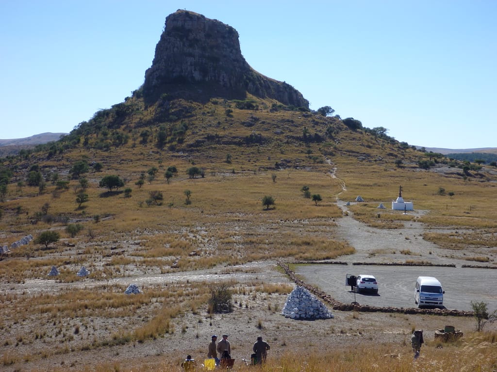 Visitor Parking area at base of Isandlwana Hill
