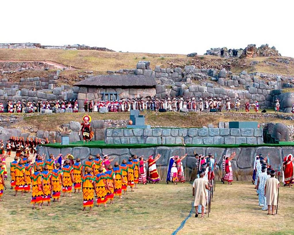 Inca ceremony on Sacsayhuamán
