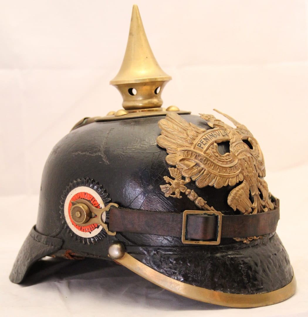 WW1 Imperial German Model 1895 Pickelhaube, 73rd Hanoverian Fusilier Regiment (Ernst Junger)