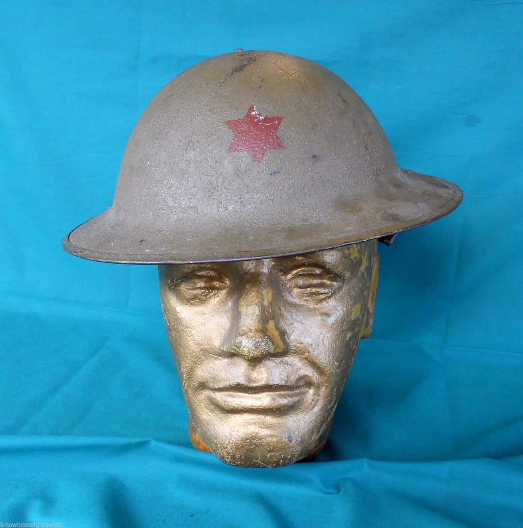 WW1 US Army M1917 Brodie Pattern Helmet 6th Infantry Division