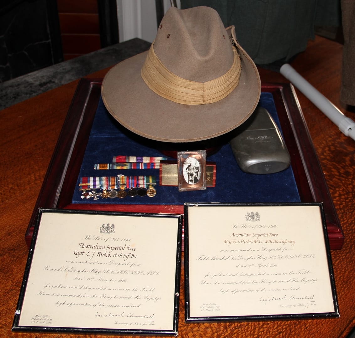 WW1 1st AIF E.J. Parkes Group