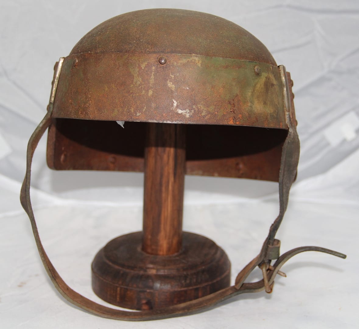 WW1 Italian 'Arditi' (the daring ones) assault helmet and Arditi balaclava (worn under the helmet)