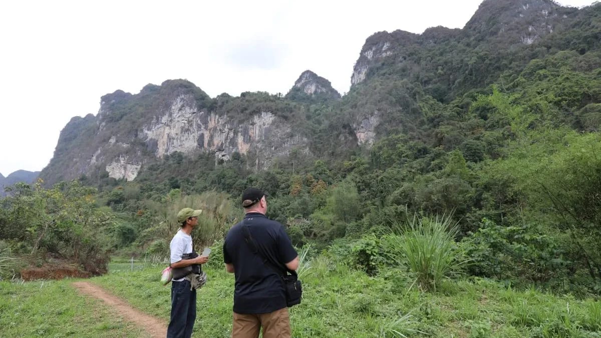 Battle of RC4, Cao Bang Ridge Disaster. Coc Xa limestone cliffs