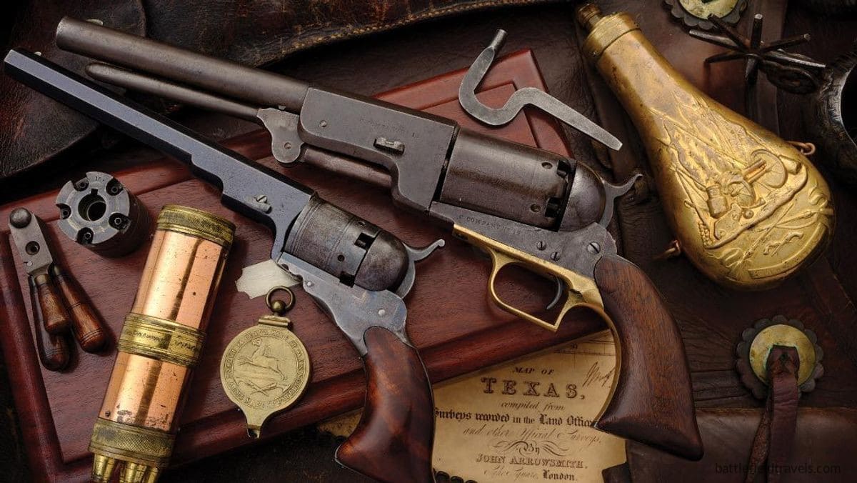 1847 Colt Walker and 1836 Colt Paterson revolvers, Image Rock Island Auction