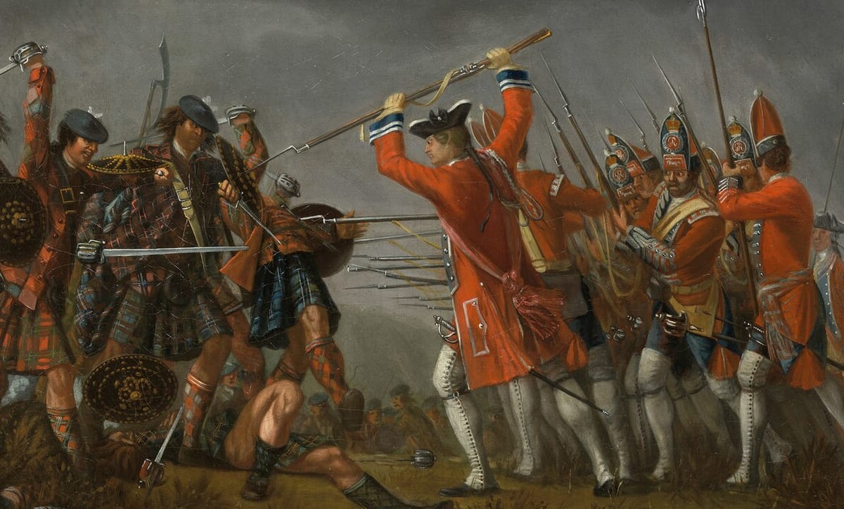 An Incident in the Rebellion of 1745, an oil on canvas, painting by David Morier