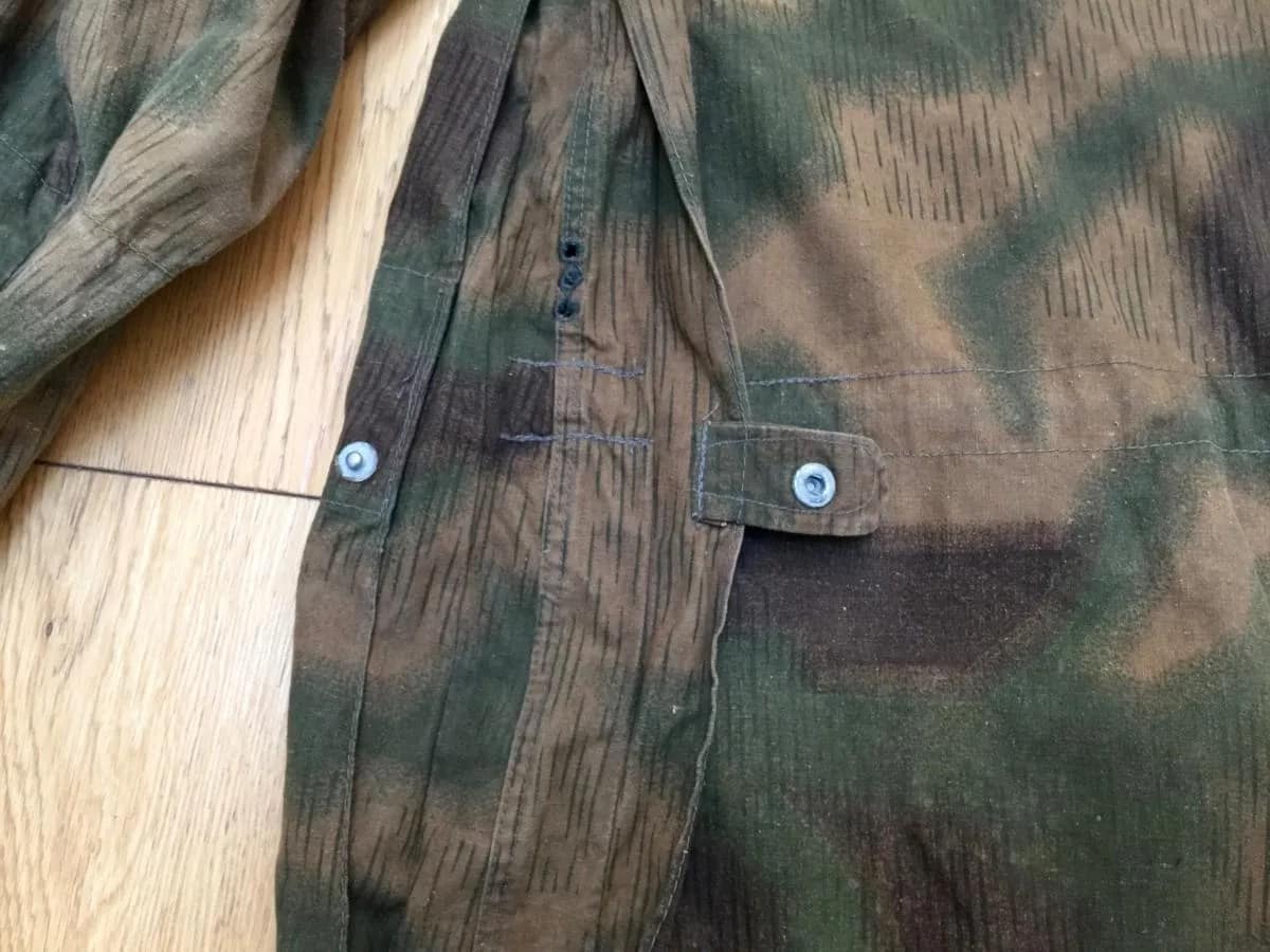 WW2 Luftwaffe M1942 Fallschirmjager Camouflage Paratrooper Smock, Sumpfmuster 43 Water pattern camouflage,