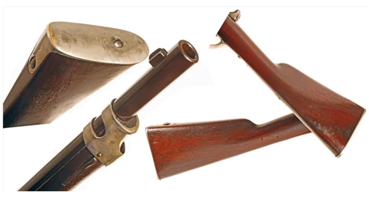 1866 Chassepot Cavalry Carbine Nickel fittings