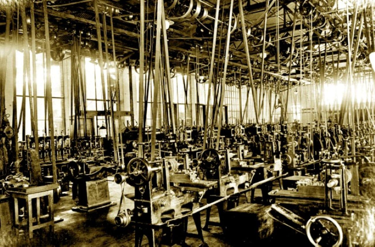 Lithgow Small Arms Factory Main Machine Room, circa 1920