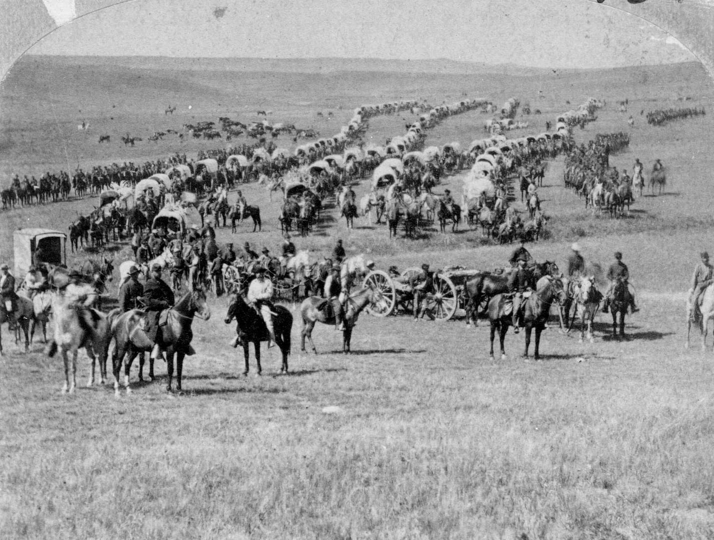 Black Hills Expedition of 1874, led by Lieutenant Colonel George Armstrong Custer. Photograph, taken by W.H. Illingworth.