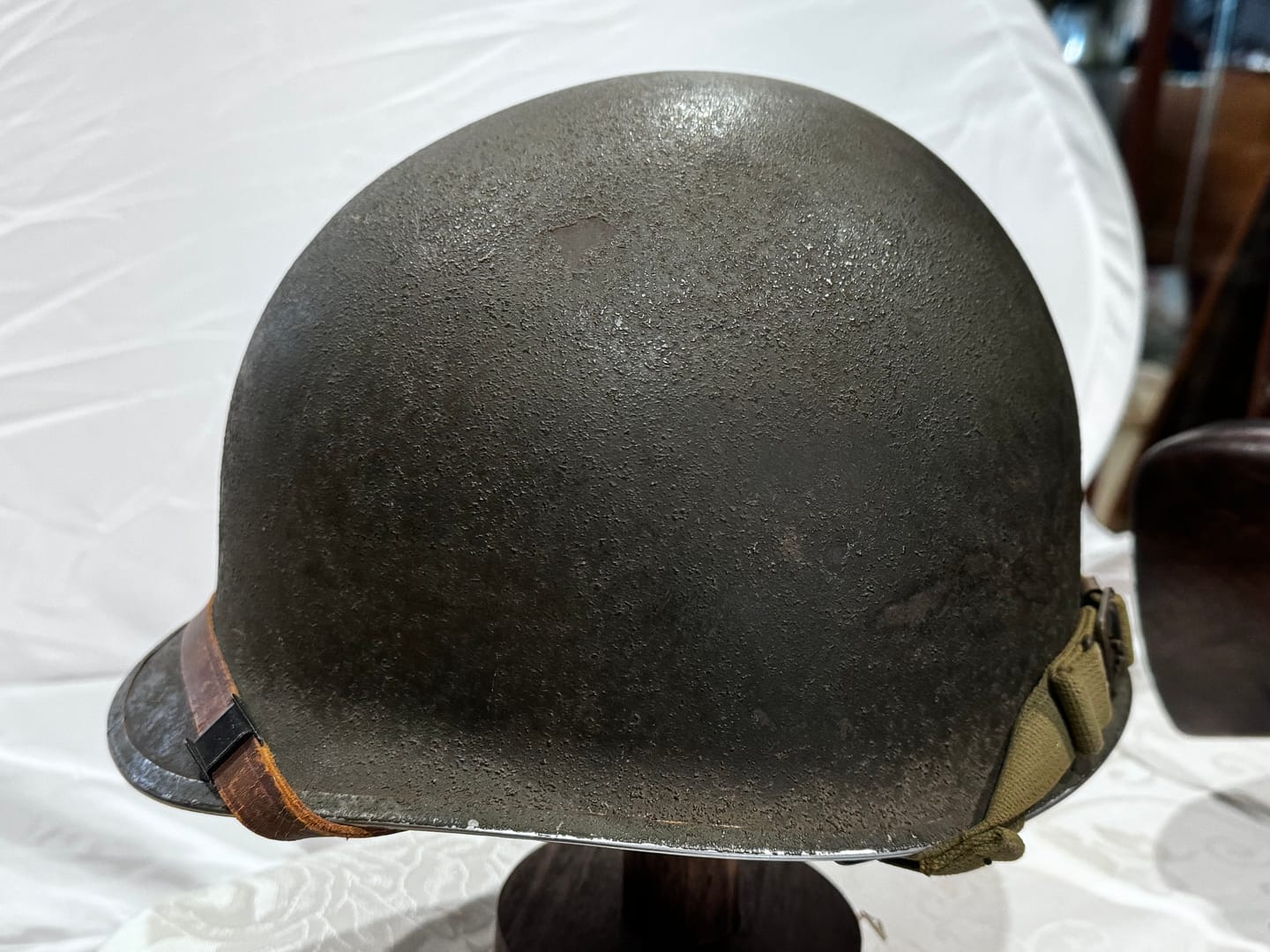 Helmet US M1 front seam fixed bail 08