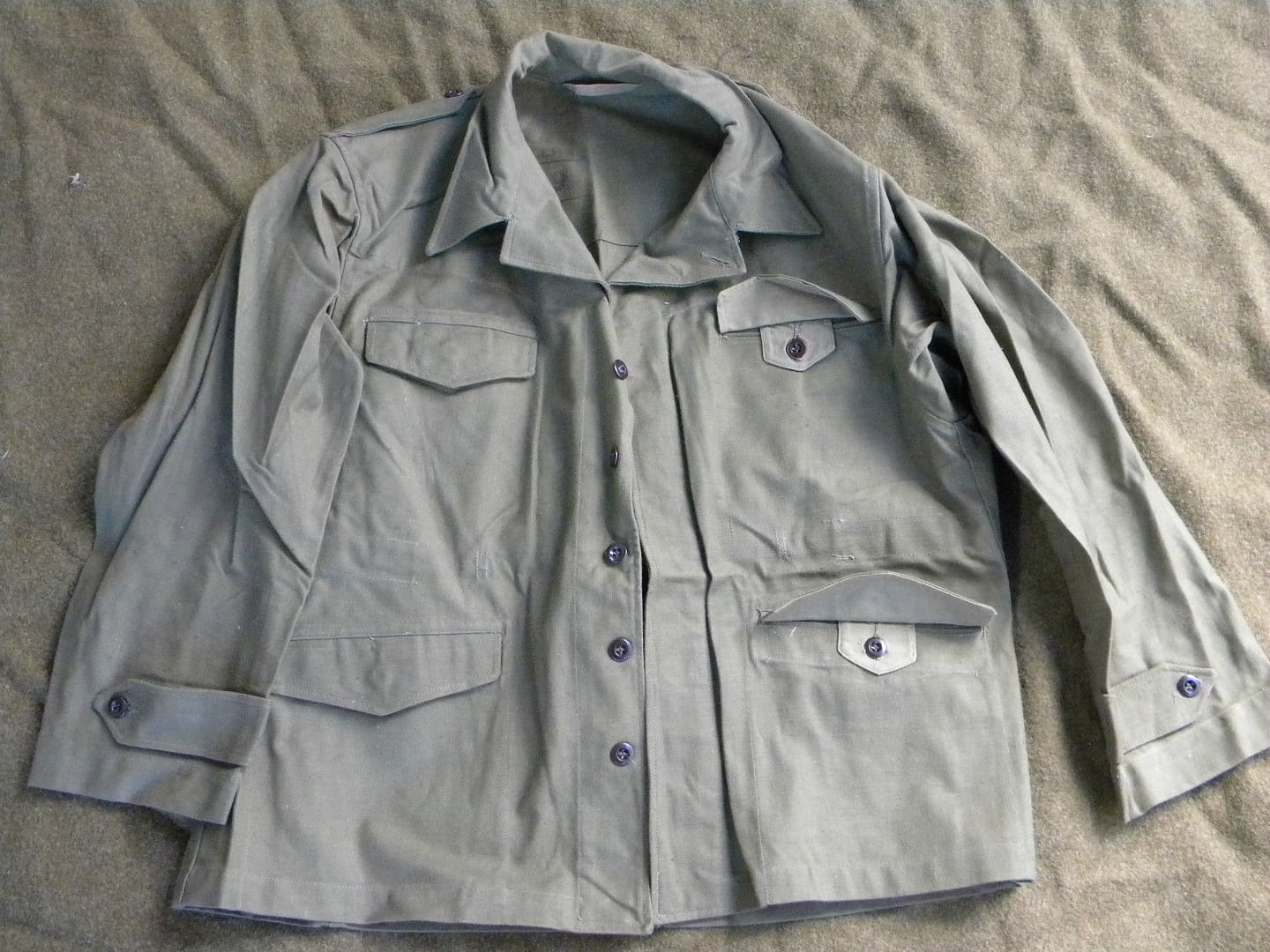Indochina TTA 47 Green jacket for ground troops