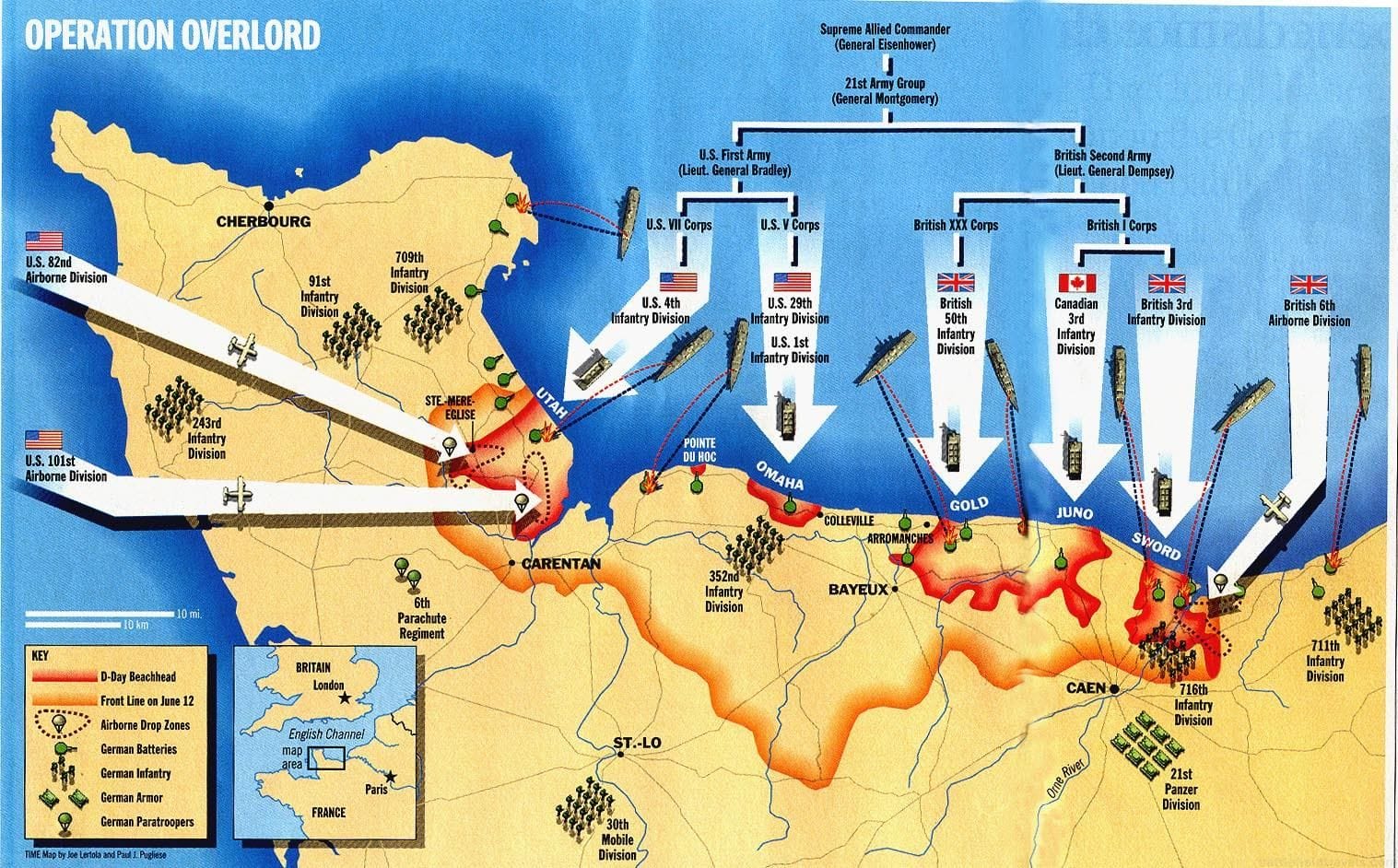 D-Day overview, courtesy of Time Magazine