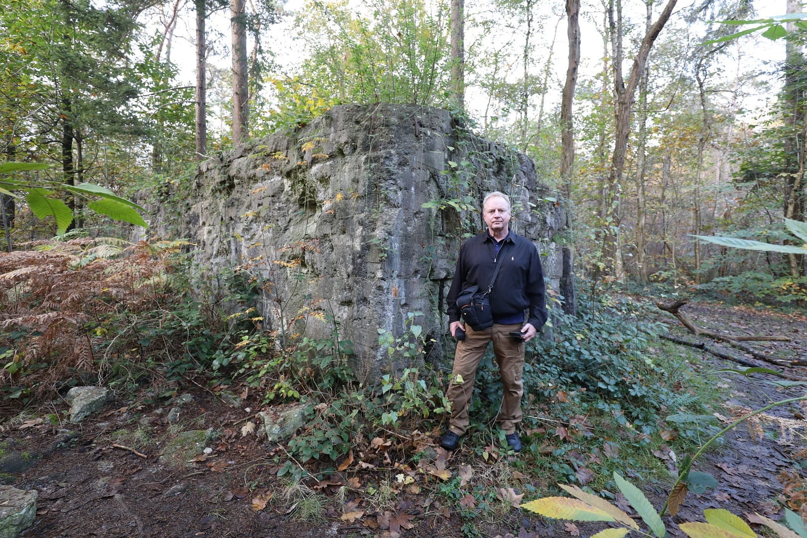 Micro-terrain. Polygon Wood battlefield. The natural terrain is reinforced and enhanced by bunkers and strongpoints