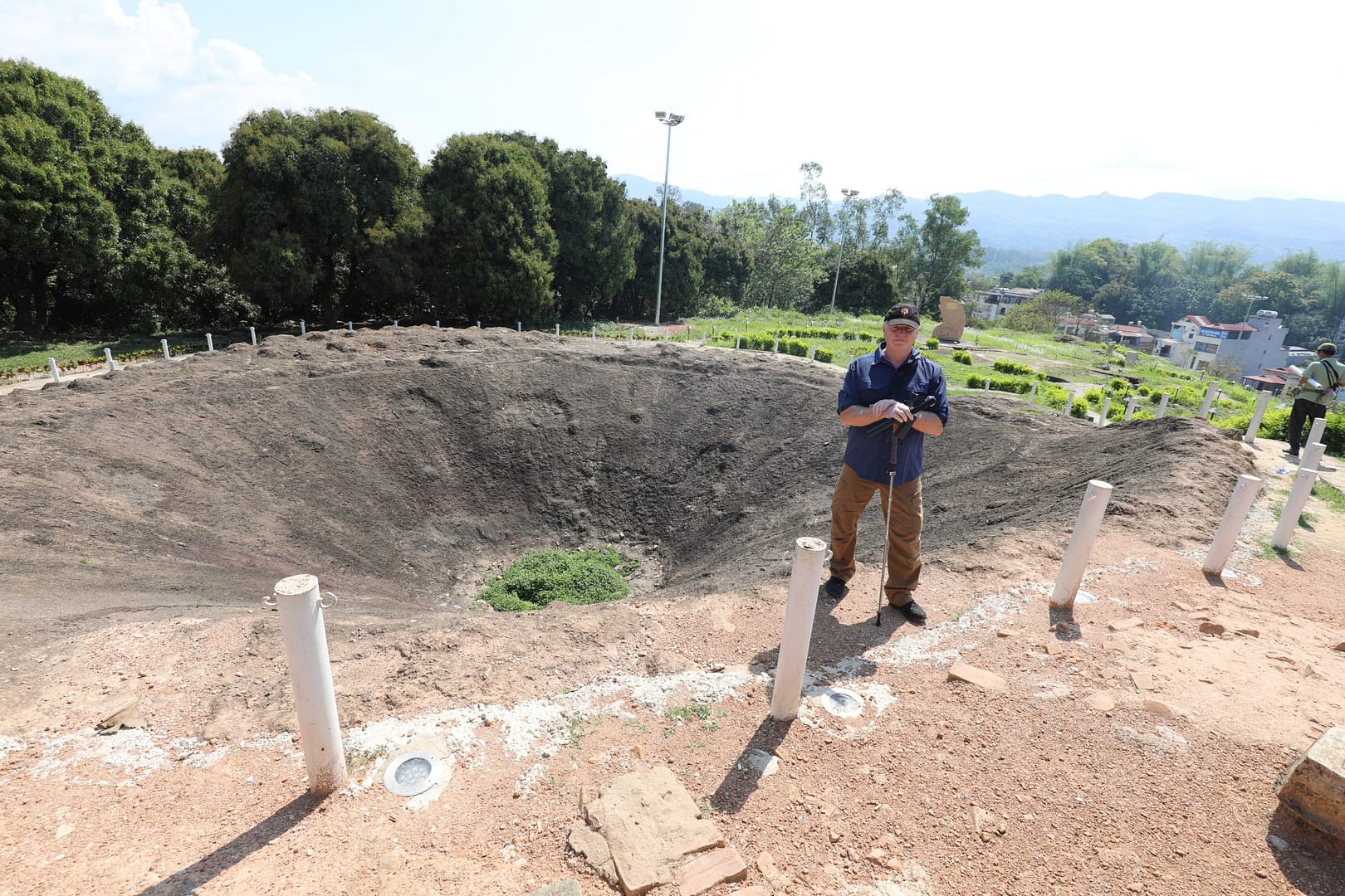 Micro-terrain. Dien Bien Phu, Strongpoint Eliane 2. The French christened this spurline 'Champs-Élysées' because of the constant Viet Minh assaults. The mine was detonated on 6 May 1954 leaving this massive crater.