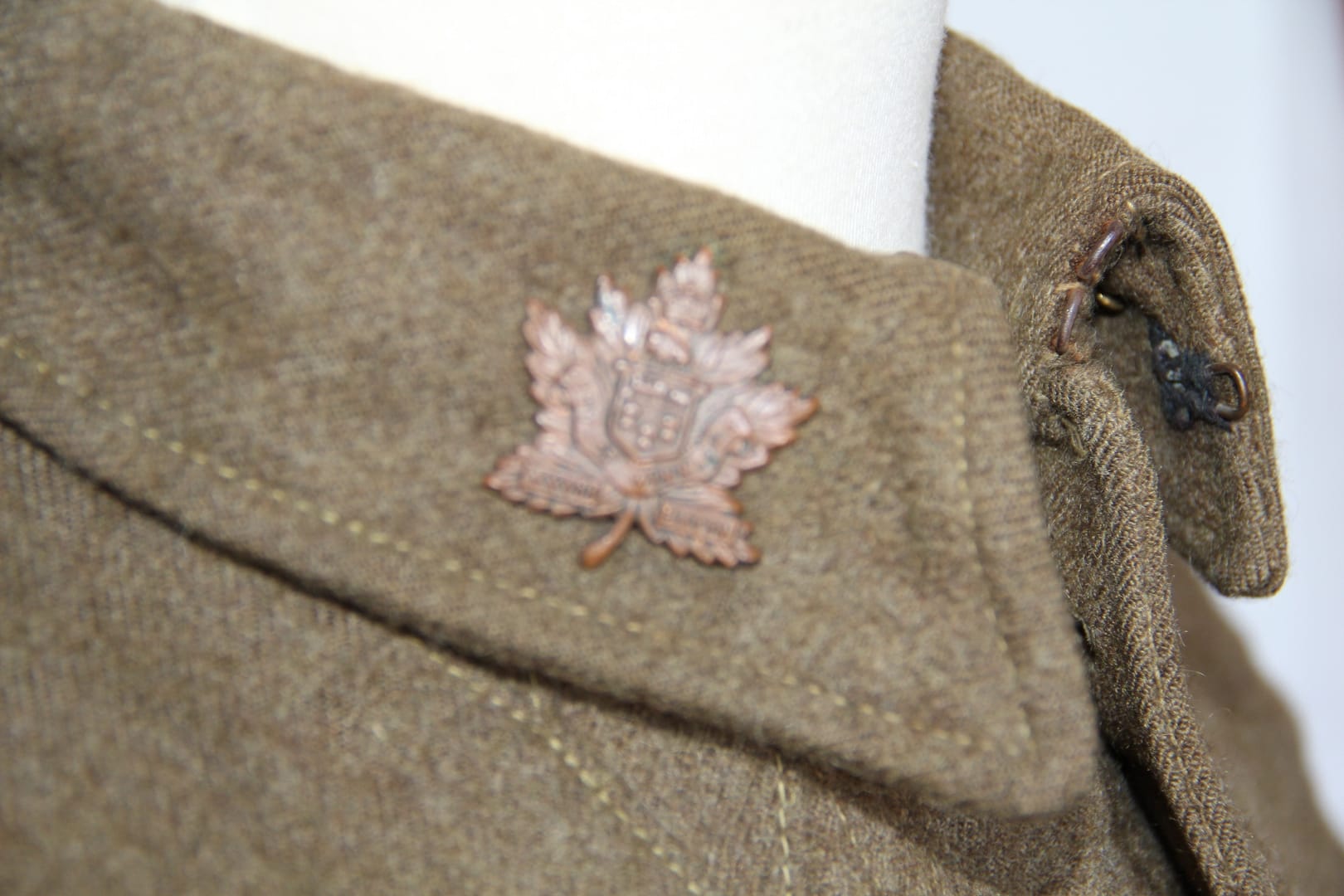 WW1 Canadian P1905 Enlisted Peaked Cap and five-button tunic, 27th Battalion (City of Winnipeg)
