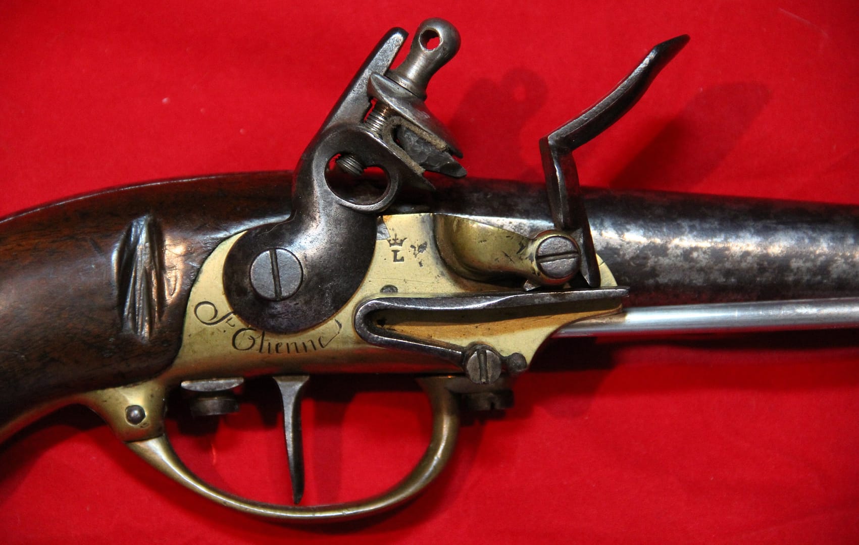 French-Model-1777 flintlock pistol