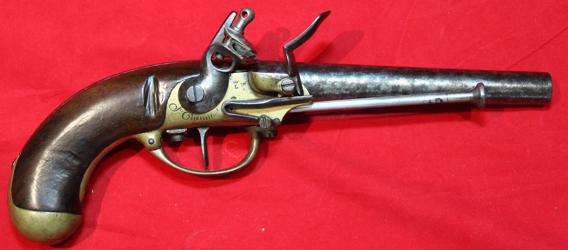 French-Model-1777 flintlock pistol