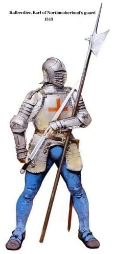 English man-at-arms, armed with a billhook Battle of Flodden, 1513