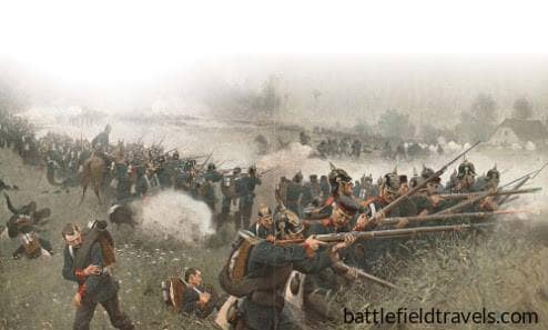 The Gordon Brigade 27th and 67th Infantry Regiments defend the Sviep wood near Cishkoves