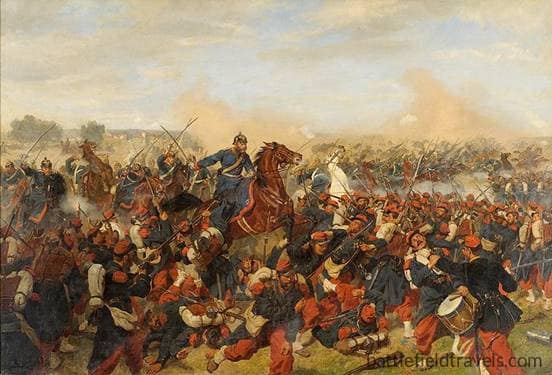 Franco-Prussian War, Guards Dragoon Regiment at the Battle of Mars-la-Tour, 16 August 1870