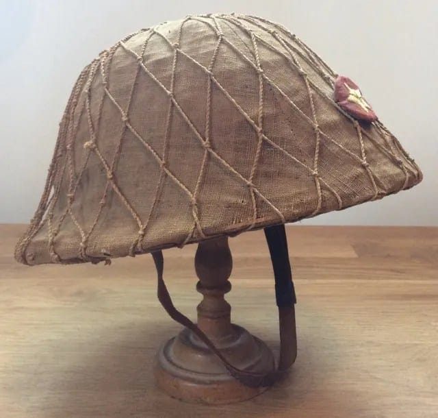 Viet Minh cloth-covered reed pith helmet, Indochina War. From my personal collection