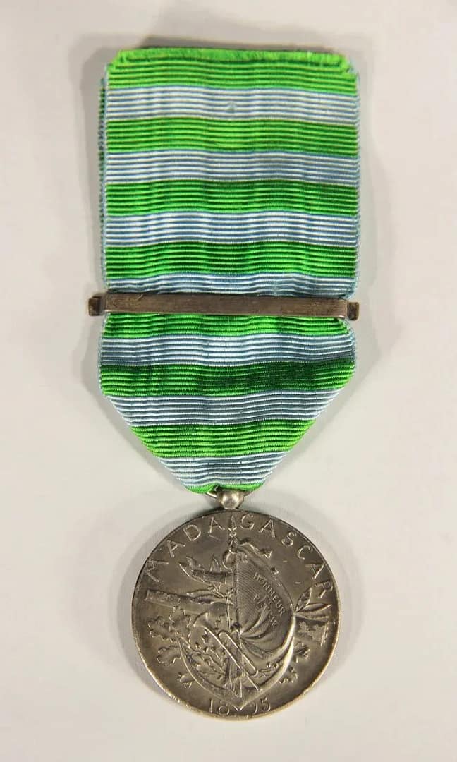 French Colonial 1895 Madagascar campaign medalFrench Colonial 1895 Madagascar campaign medal