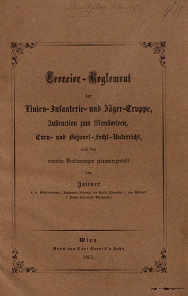 Austrian regulations for Line Infantry and Jager troops, Vienna, 1861