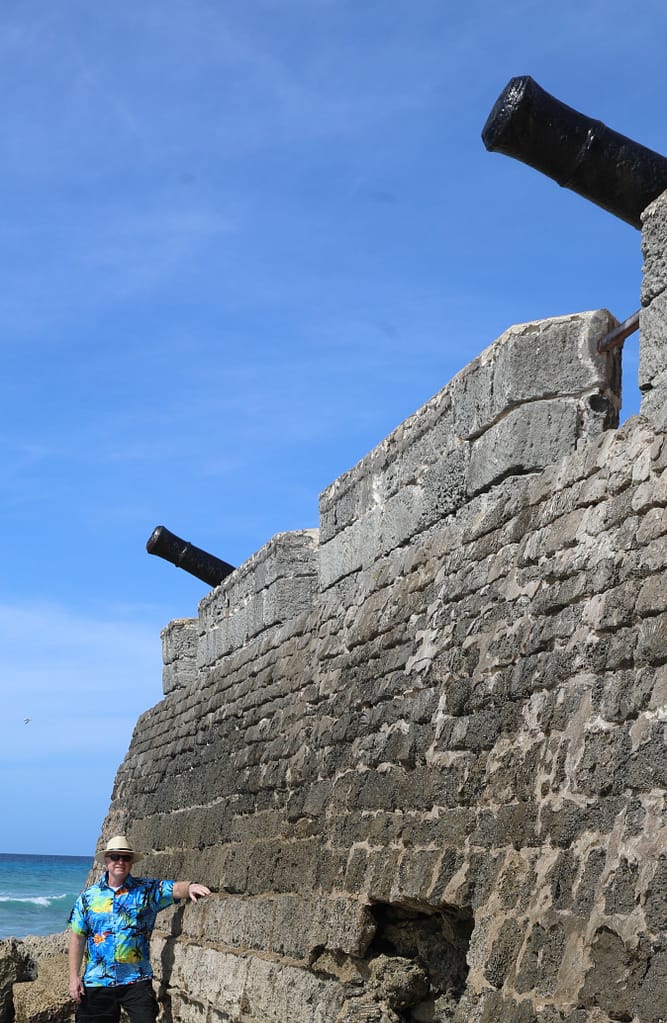 Original, unrestored portion of Charles Fort, built in 1650 to protect the British colony