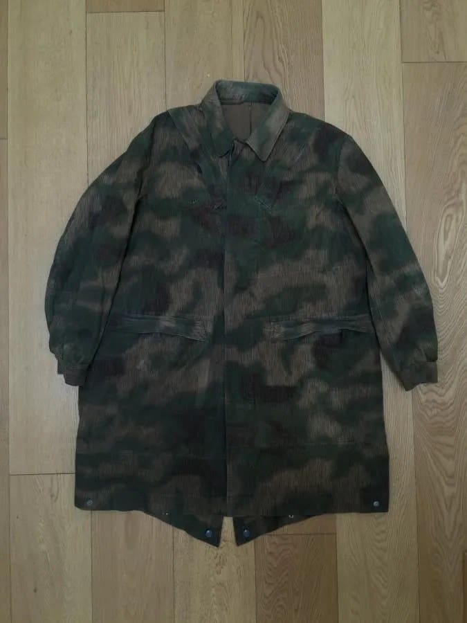 FJ-WW2 Luftwaffe M1942 Fallschirmjager Camouflage Paratrooper Smock, Sumpfmuster 43 Water pattern camouflage,-01