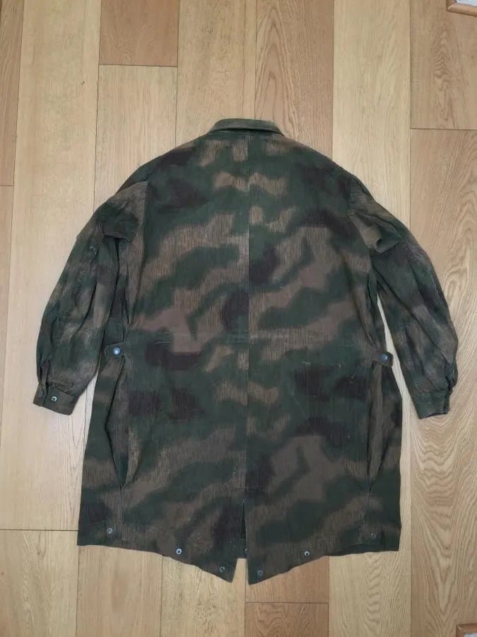 WW2 Luftwaffe M1942 Fallschirmjager Camouflage Paratrooper Smock, Sumpfmuster 43 Water pattern camouflage,
